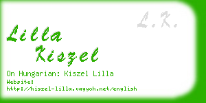 lilla kiszel business card